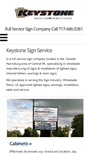Mobile Screenshot of keystonesignservice.com